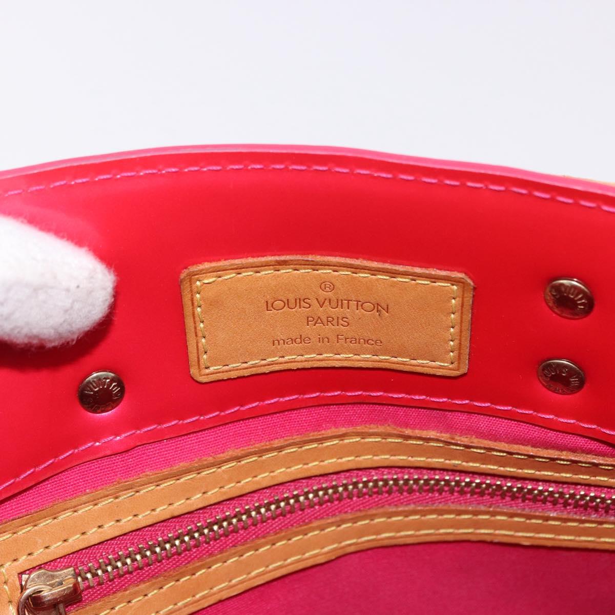 LOUIS VUITTON Monogram Vernis Reade PM Hand Bag Fuchsia Pink M91221 Auth 192000