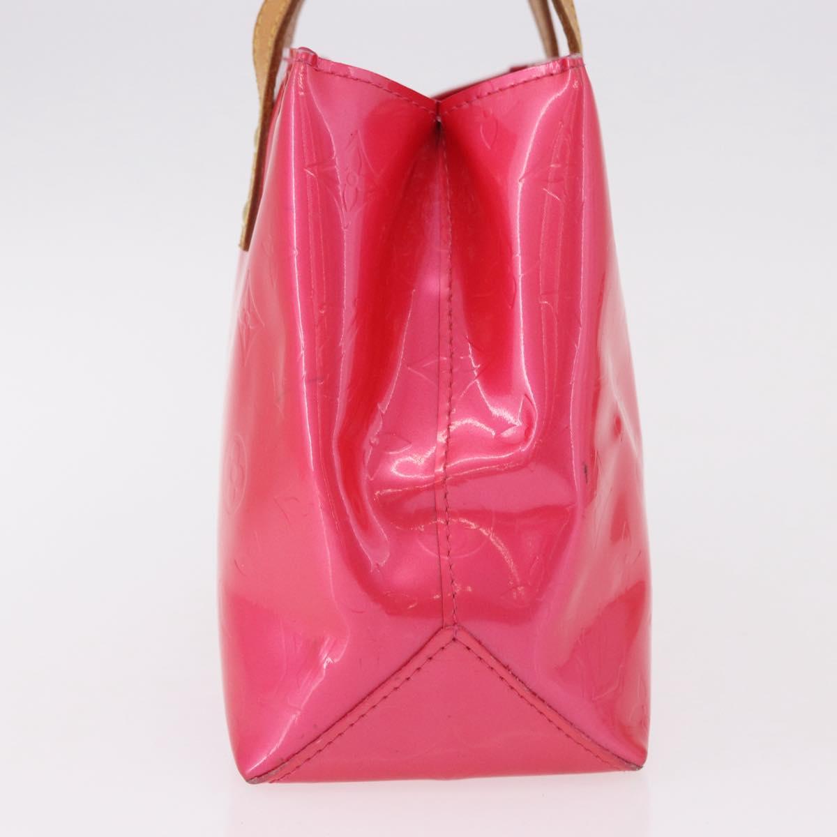 LOUIS VUITTON Monogram Vernis Reade PM Hand Bag Fuchsia Pink M91221 Auth 192000
