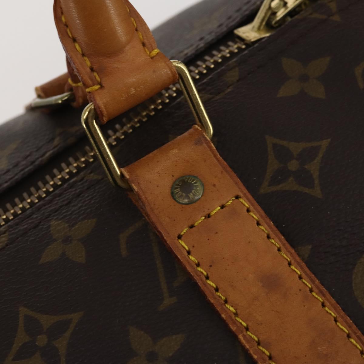 LOUIS VUITTON Monogram Keepall 55 Boston Bag M41424 LV Auth 192001