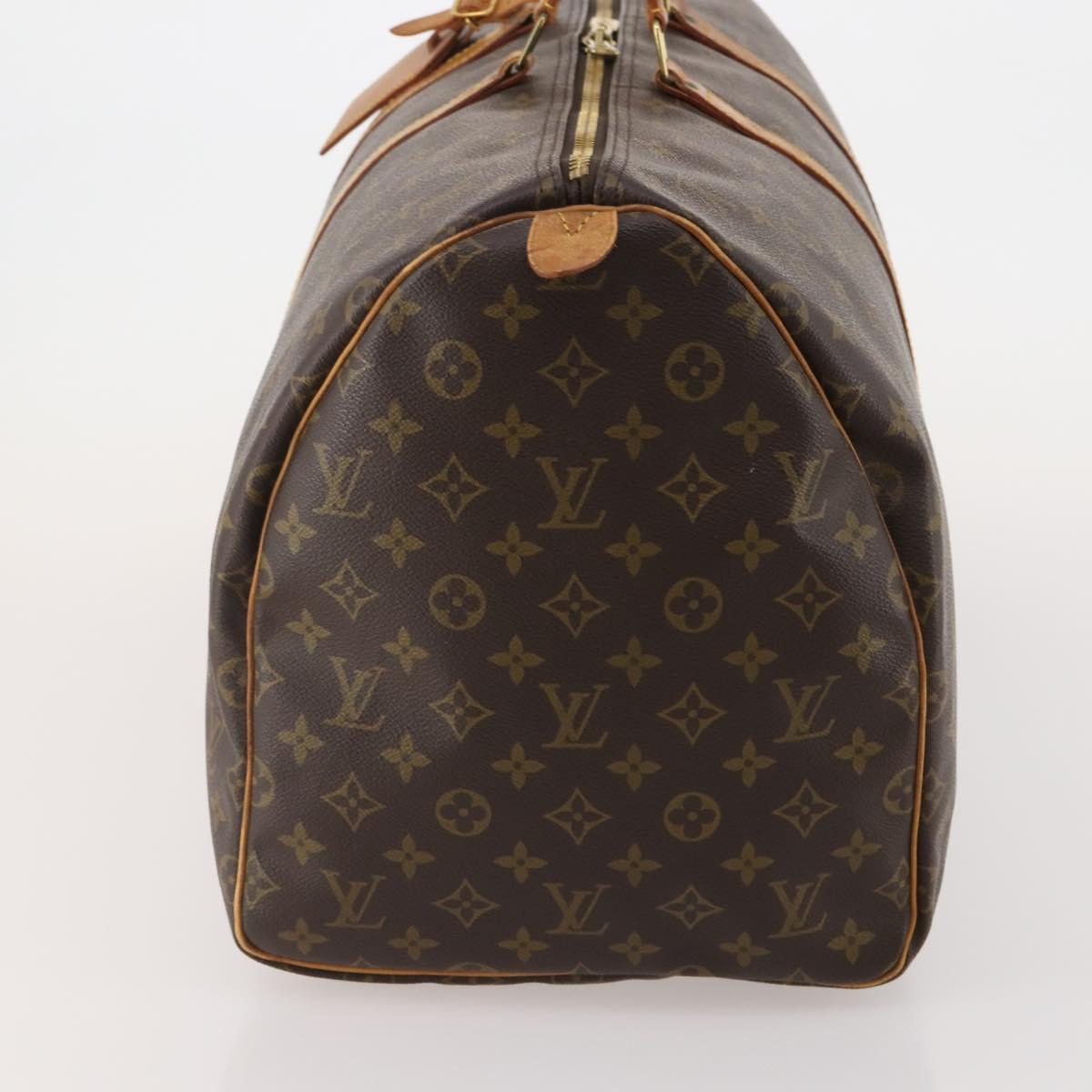 LOUIS VUITTON Monogram Keepall 55 Boston Bag M41424 LV Auth 192001