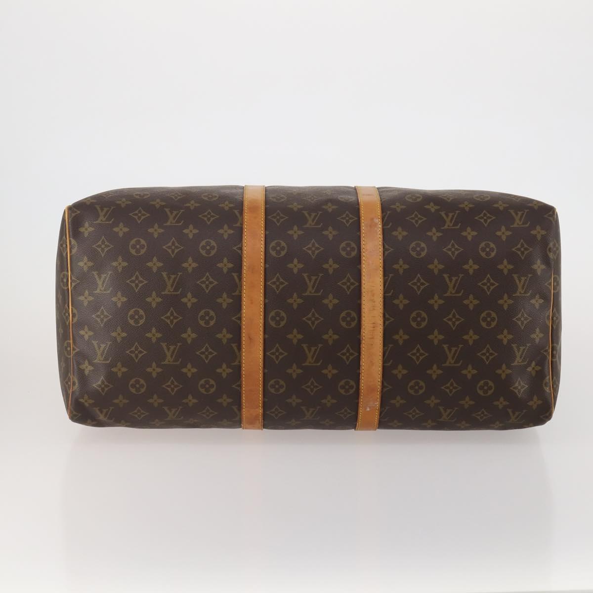 LOUIS VUITTON Monogram Keepall 55 Boston Bag M41424 LV Auth 192001