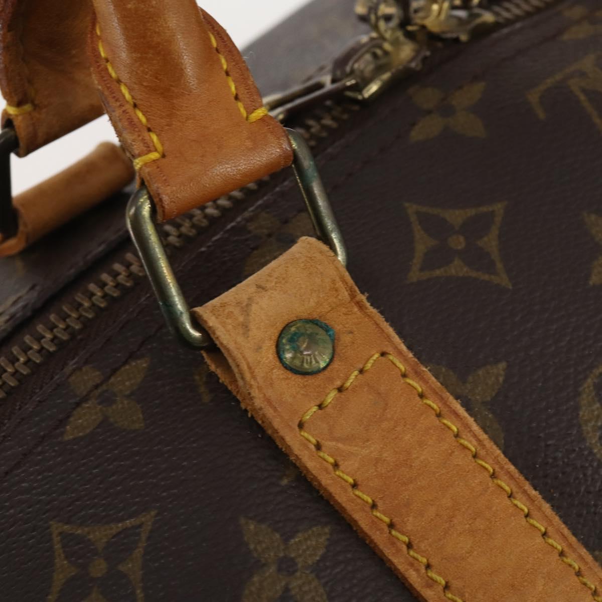 LOUIS VUITTON Monogram Keepall 60 Boston Bag M41422 LV Auth 192002