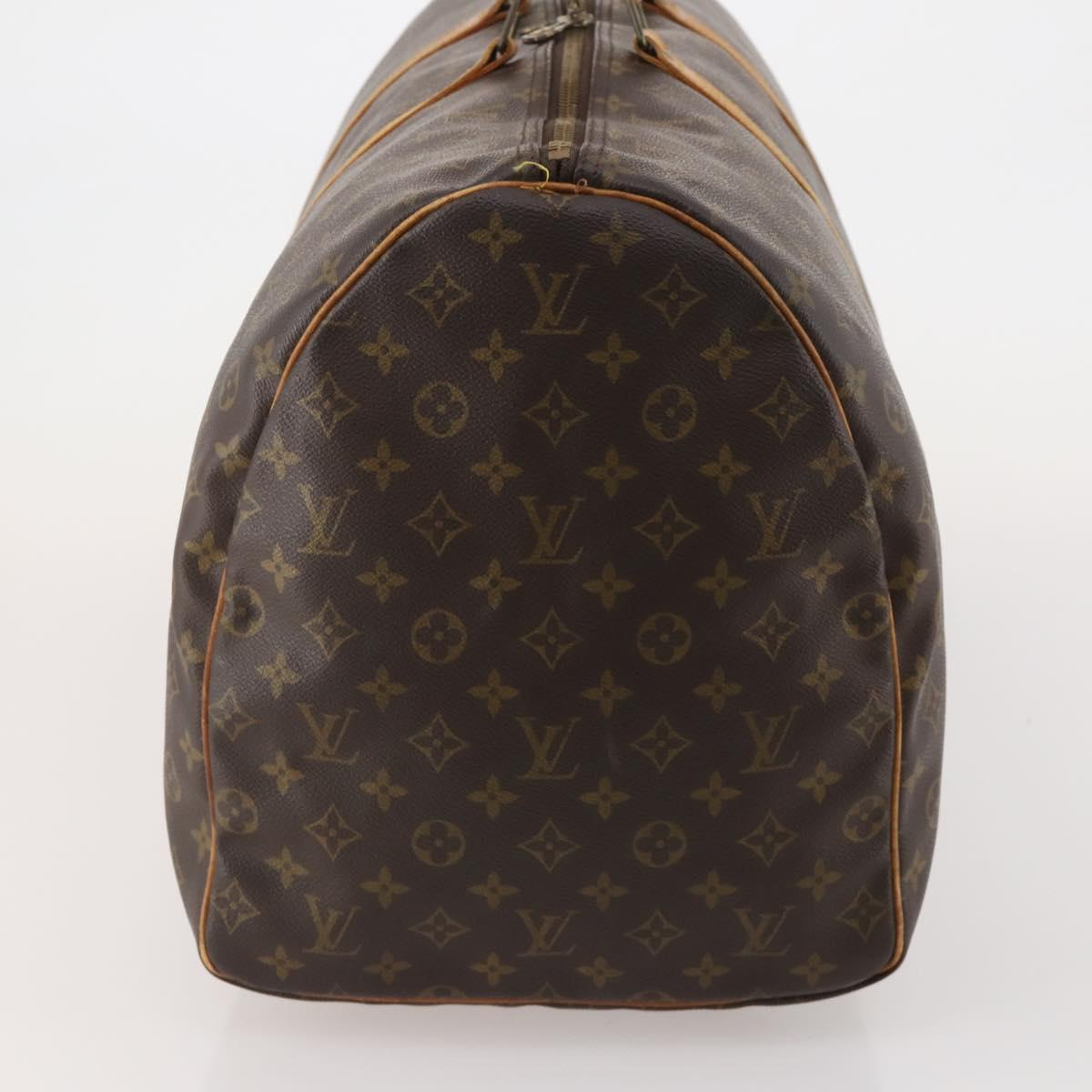 LOUIS VUITTON Monogram Keepall 60 Boston Bag M41422 LV Auth 192002