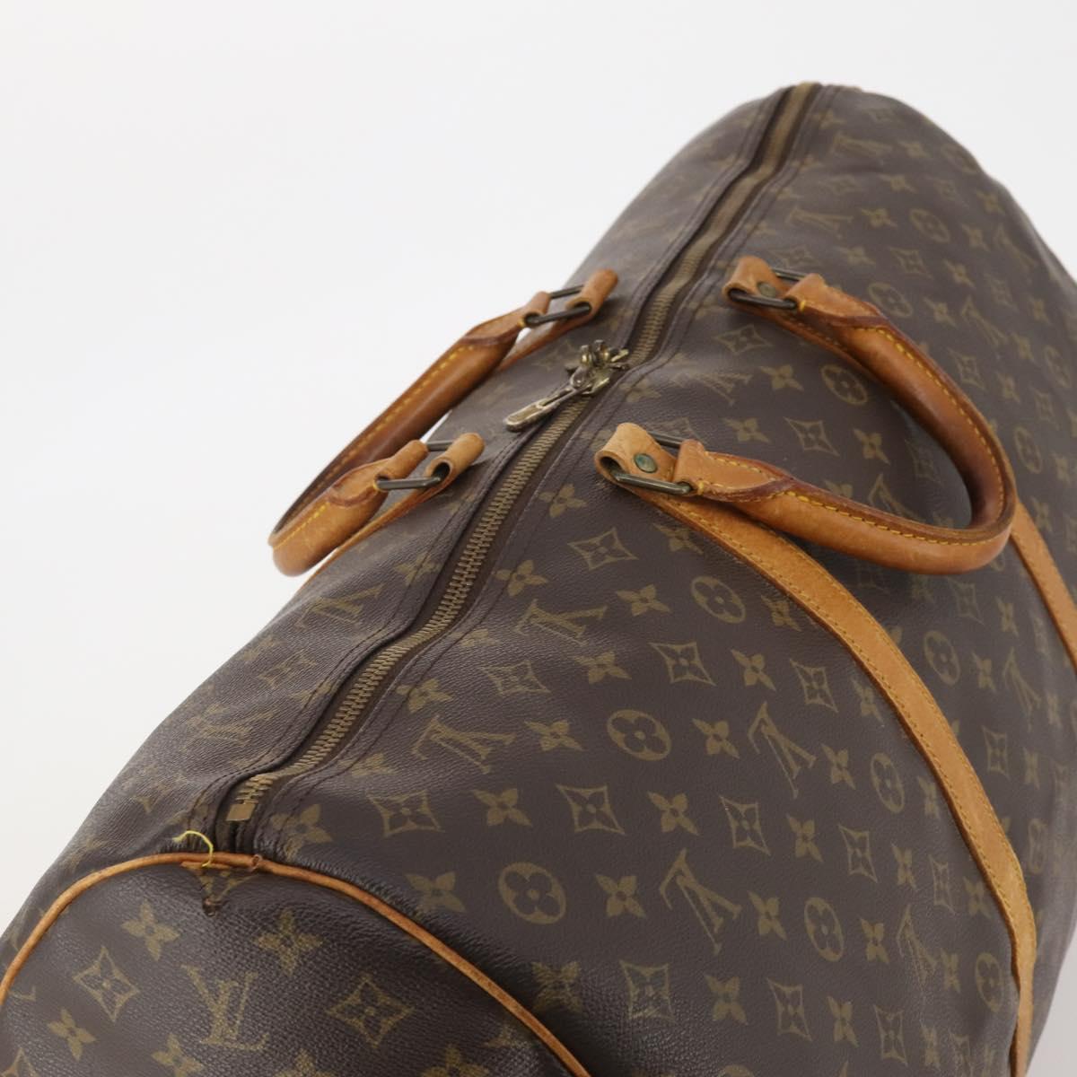LOUIS VUITTON Monogram Keepall 60 Boston Bag M41422 LV Auth 192002