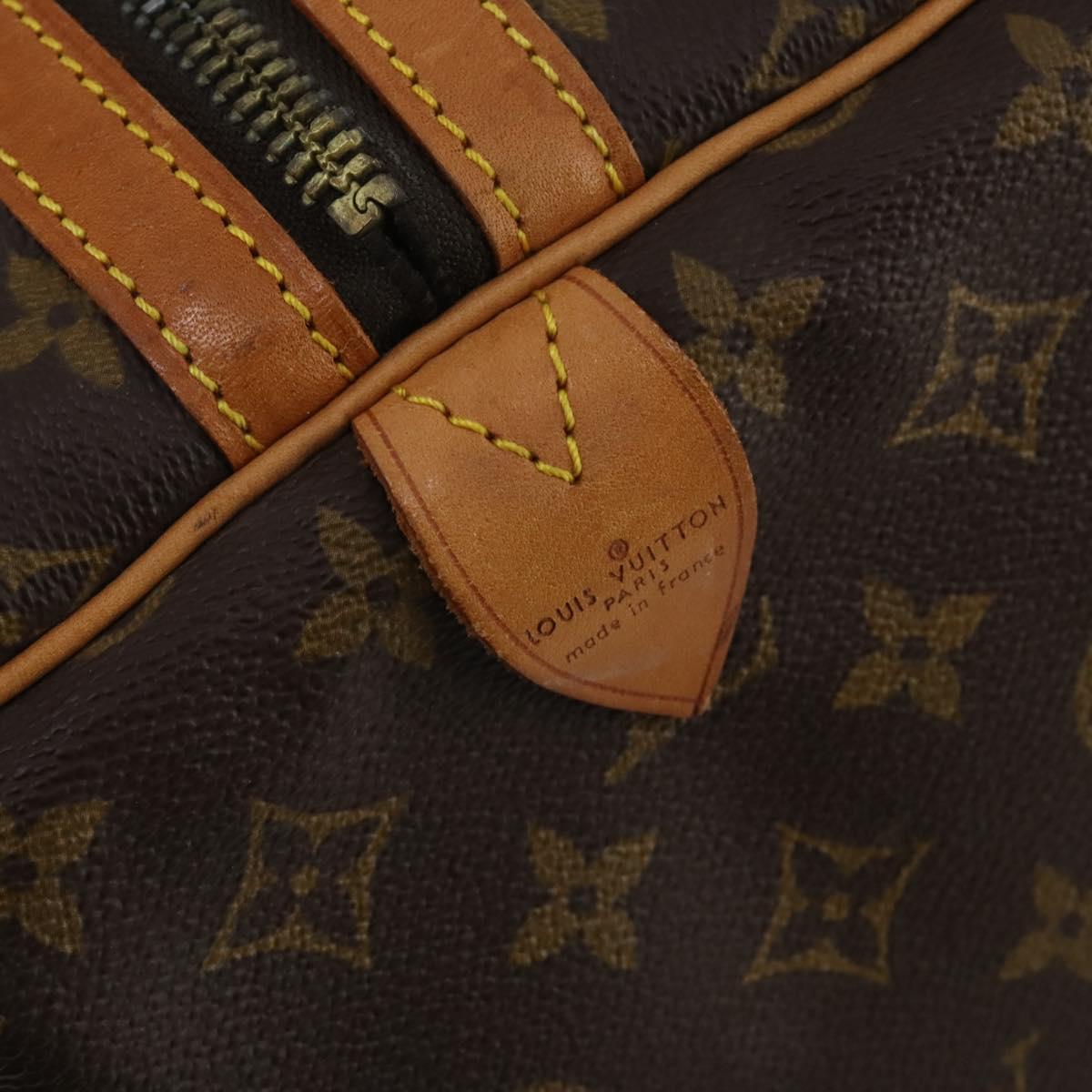 LOUIS VUITTON Monogram Sac Souple 55 Boston Bag M41622 LV Auth 192003