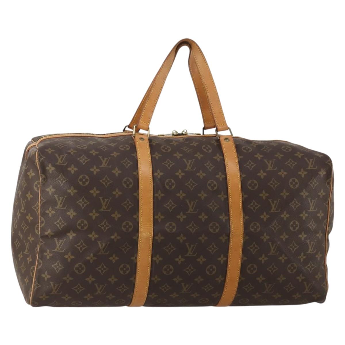 LOUIS VUITTON Monogram Sac Souple 55 Boston Bag M41622 LV Auth 192003