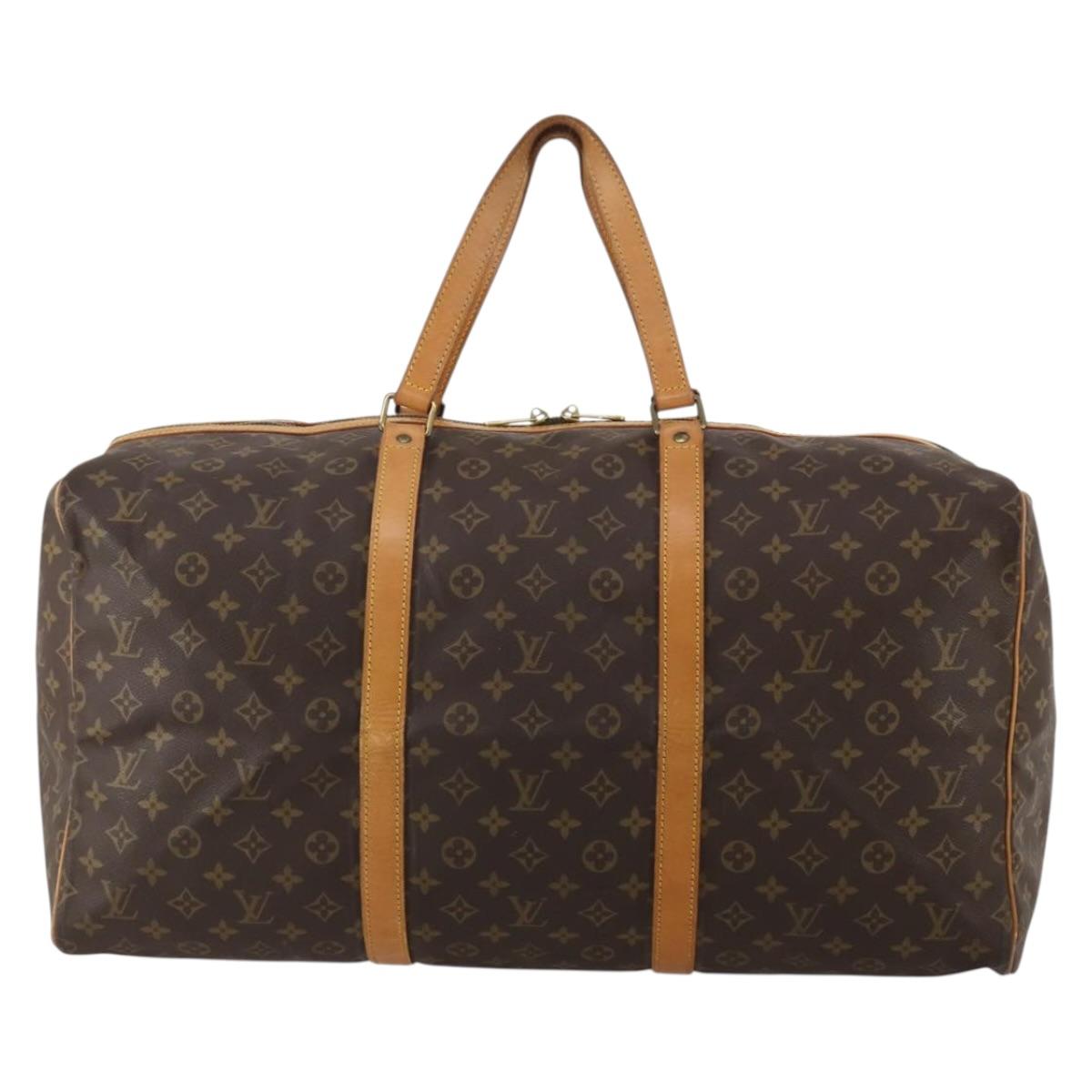 LOUIS VUITTON Monogram Sac Souple 55 Boston Bag M41622 LV Auth 192003