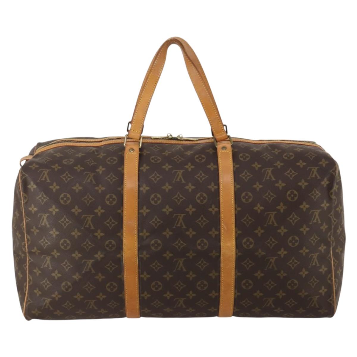 LOUIS VUITTON Monogram Sac Souple 55 Boston Bag M41622 LV Auth 192003