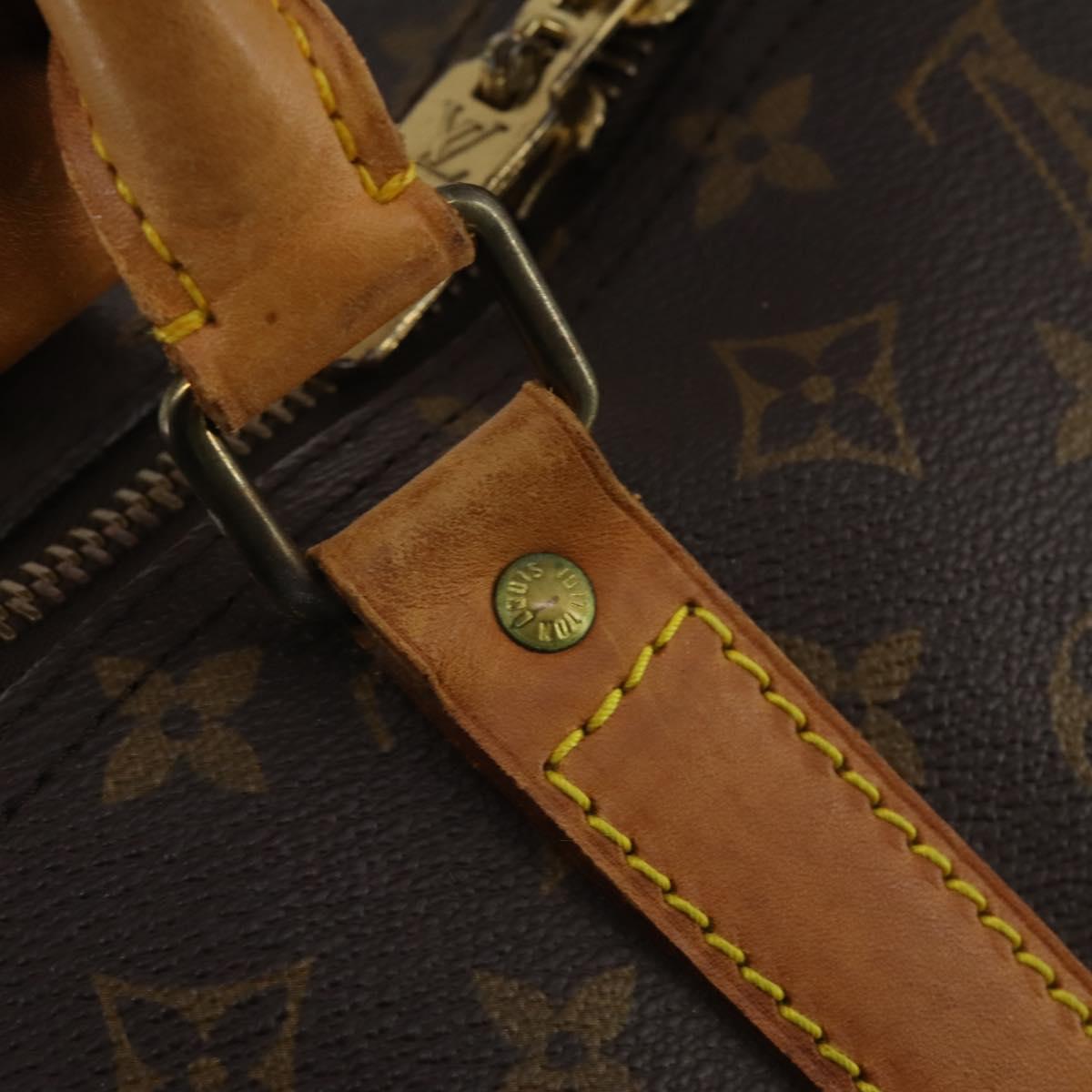 LOUIS VUITTON Monogram Keepall 60 Boston Bag M41422 LV Auth 192005
