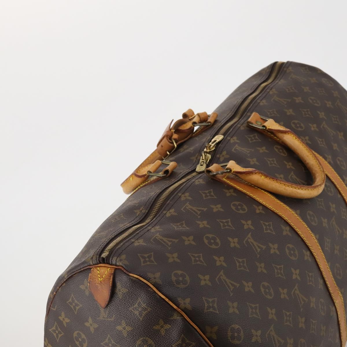 LOUIS VUITTON Monogram Keepall 60 Boston Bag M41422 LV Auth 192005