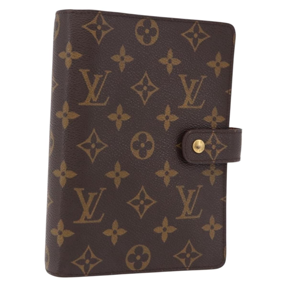 LOUIS VUITTON Monogram Agenda MM Day Planner Cover R20105 LV Auth 192006