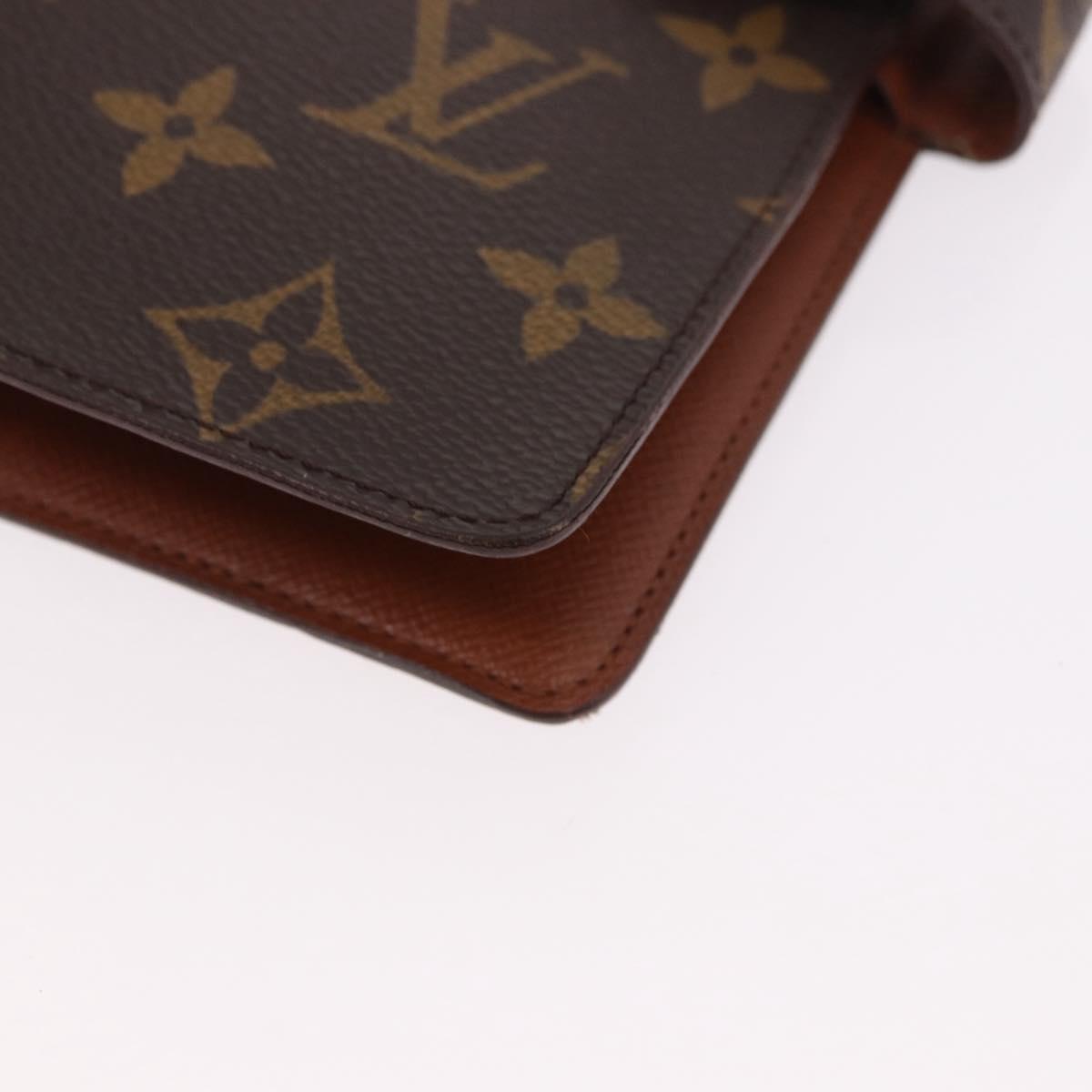 LOUIS VUITTON Monogram Agenda MM Day Planner Cover R20105 LV Auth 192006