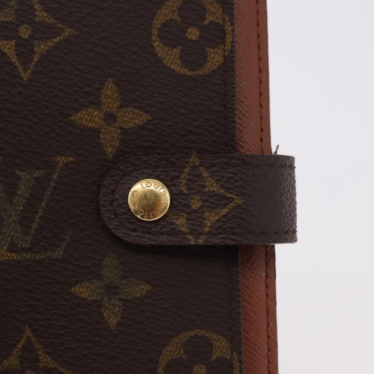 LOUIS VUITTON Monogram Agenda PM Day Planner Cover R20005 LV Auth 192007