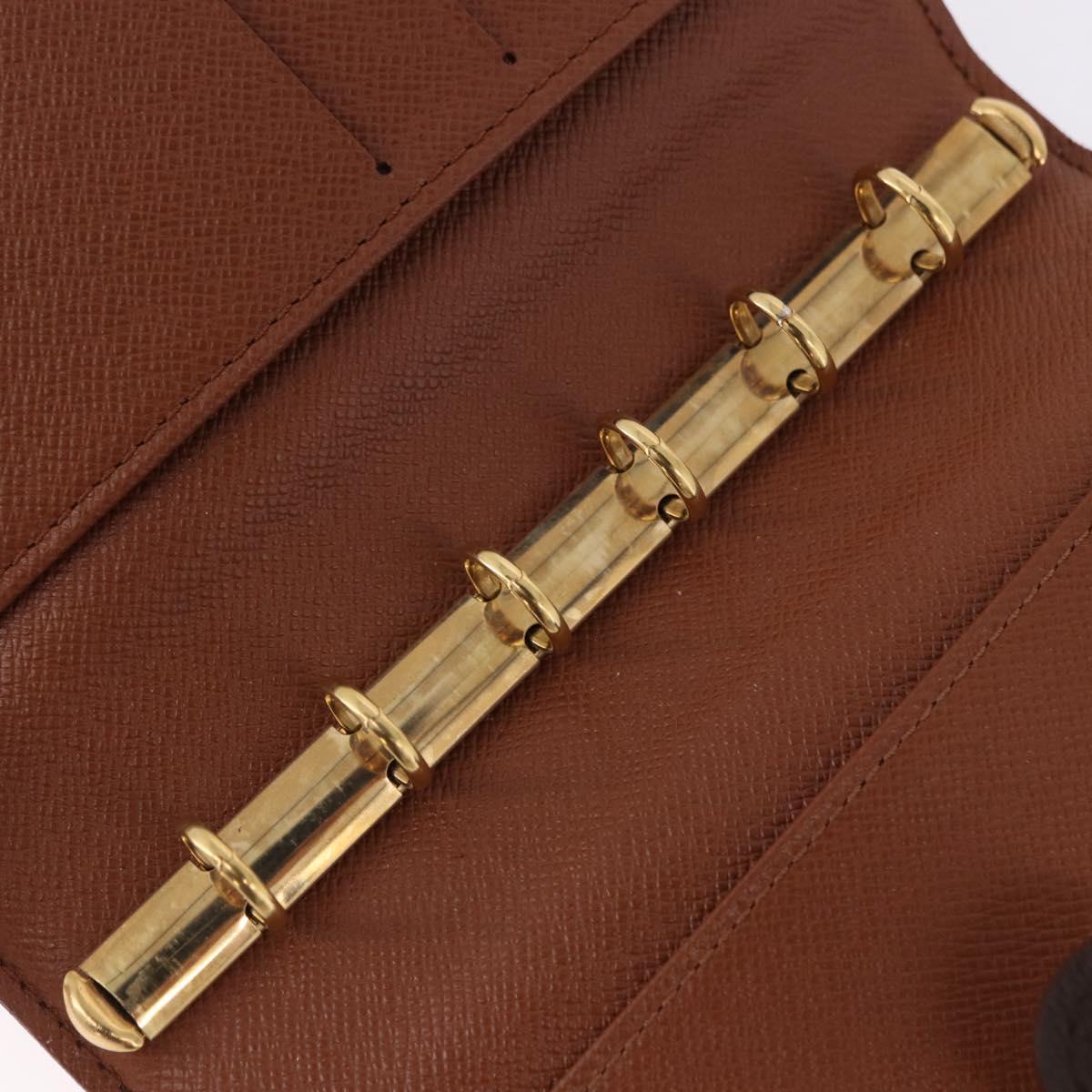 LOUIS VUITTON Monogram Agenda PM Day Planner Cover R20005 LV Auth 192007
