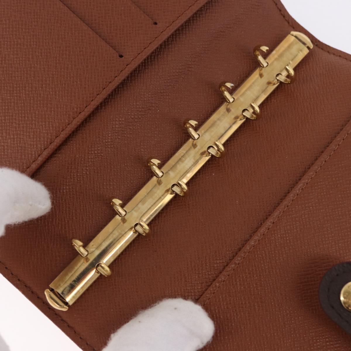 LOUIS VUITTON Monogram Agenda PM Day Planner Cover R20005 LV Auth 192007