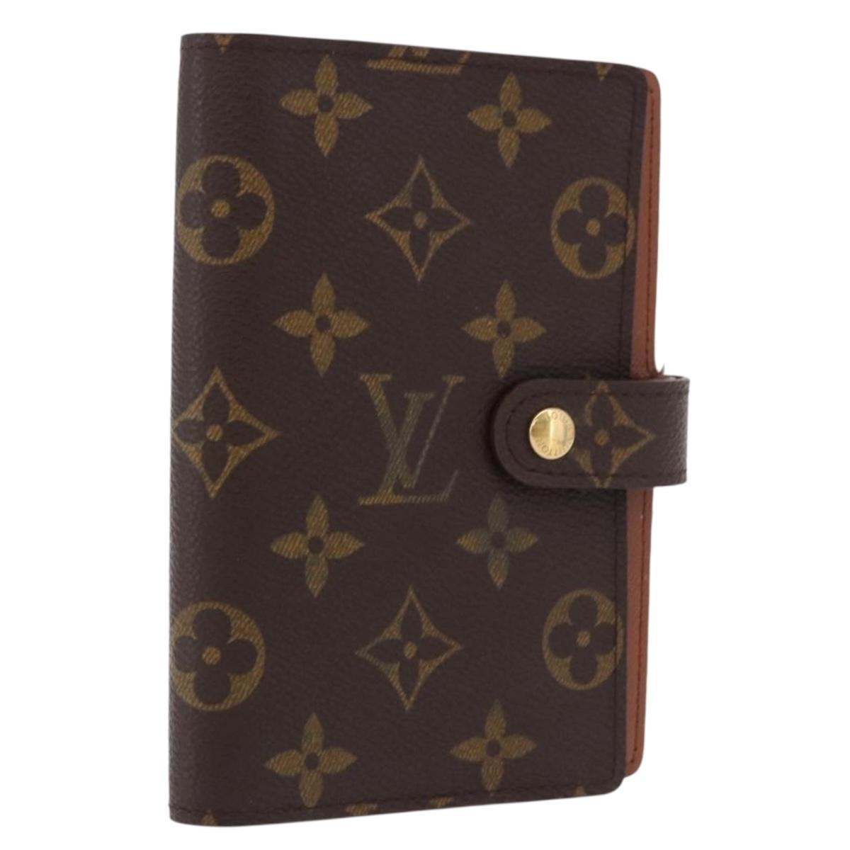LOUIS VUITTON Monogram Agenda PM Day Planner Cover R20005 LV Auth 192007