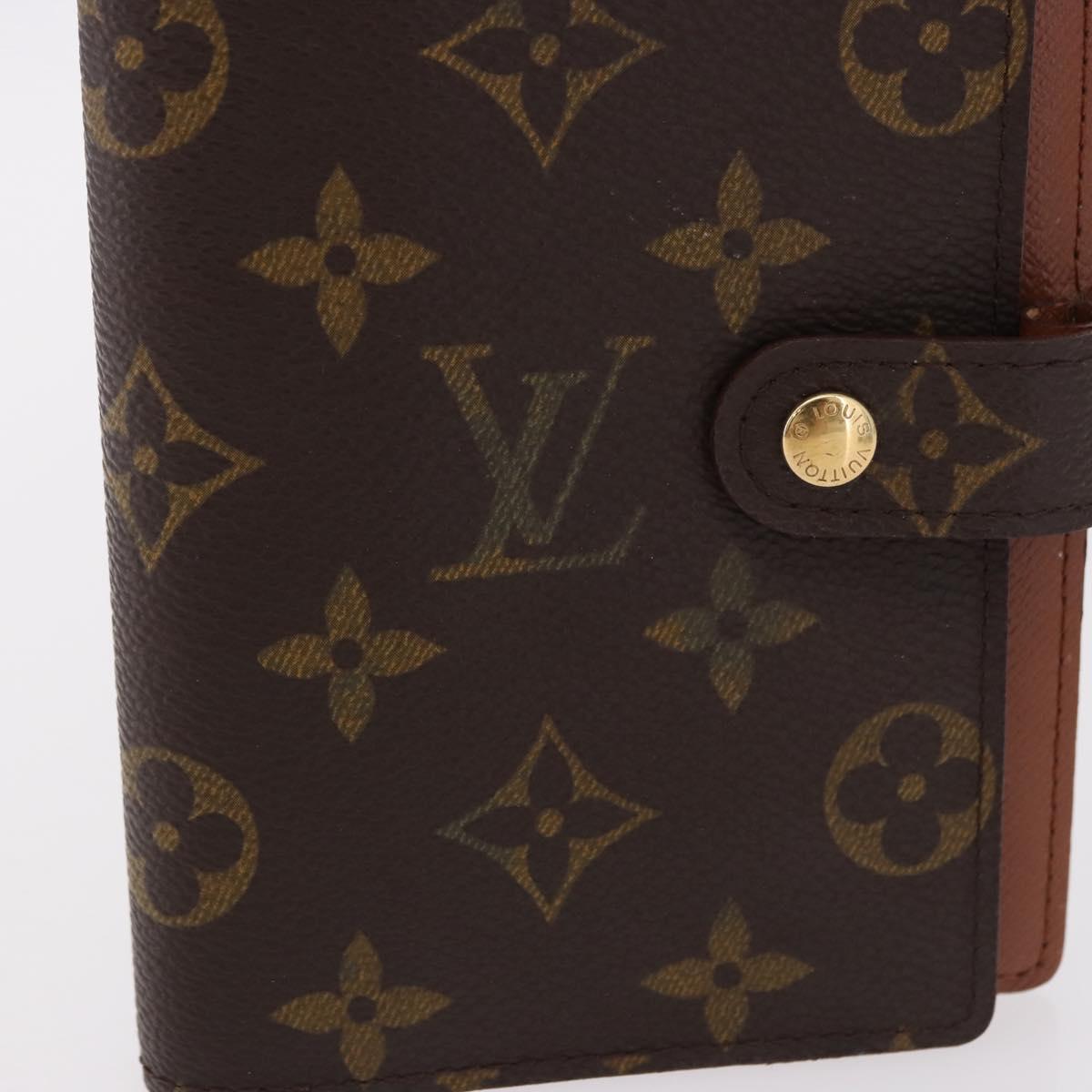 LOUIS VUITTON Monogram Agenda PM Day Planner Cover R20005 LV Auth 192007