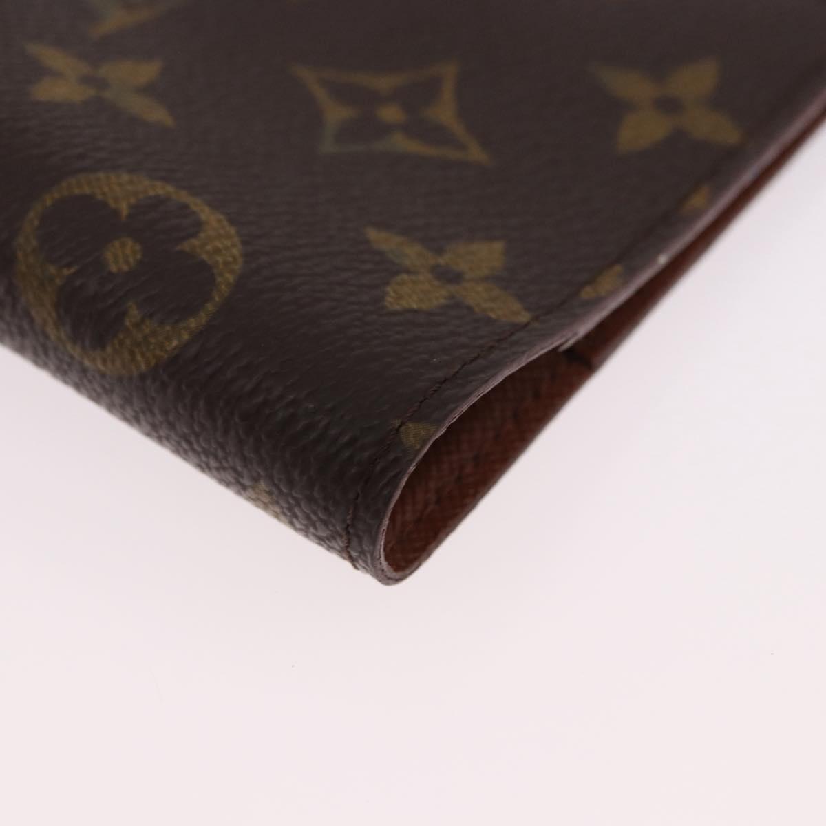 LOUIS VUITTON Monogram Agenda PM Day Planner Cover R20005 LV Auth 192007