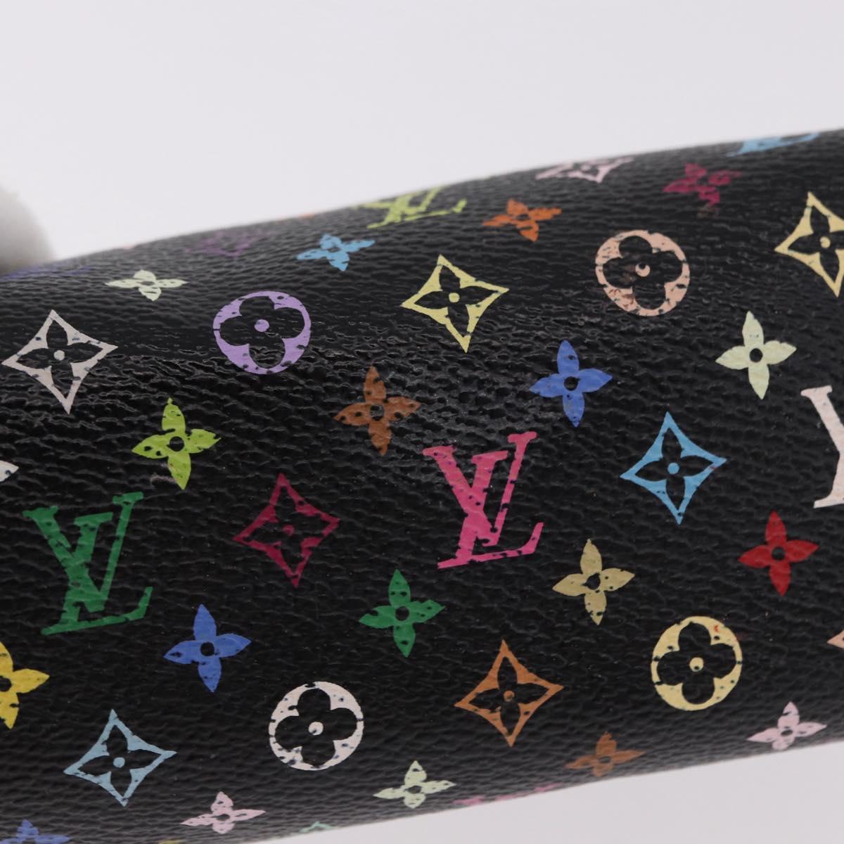 LOUIS VUITTON Monogram Multicolor Pochette Pouch Black M47355 LV Auth 192009