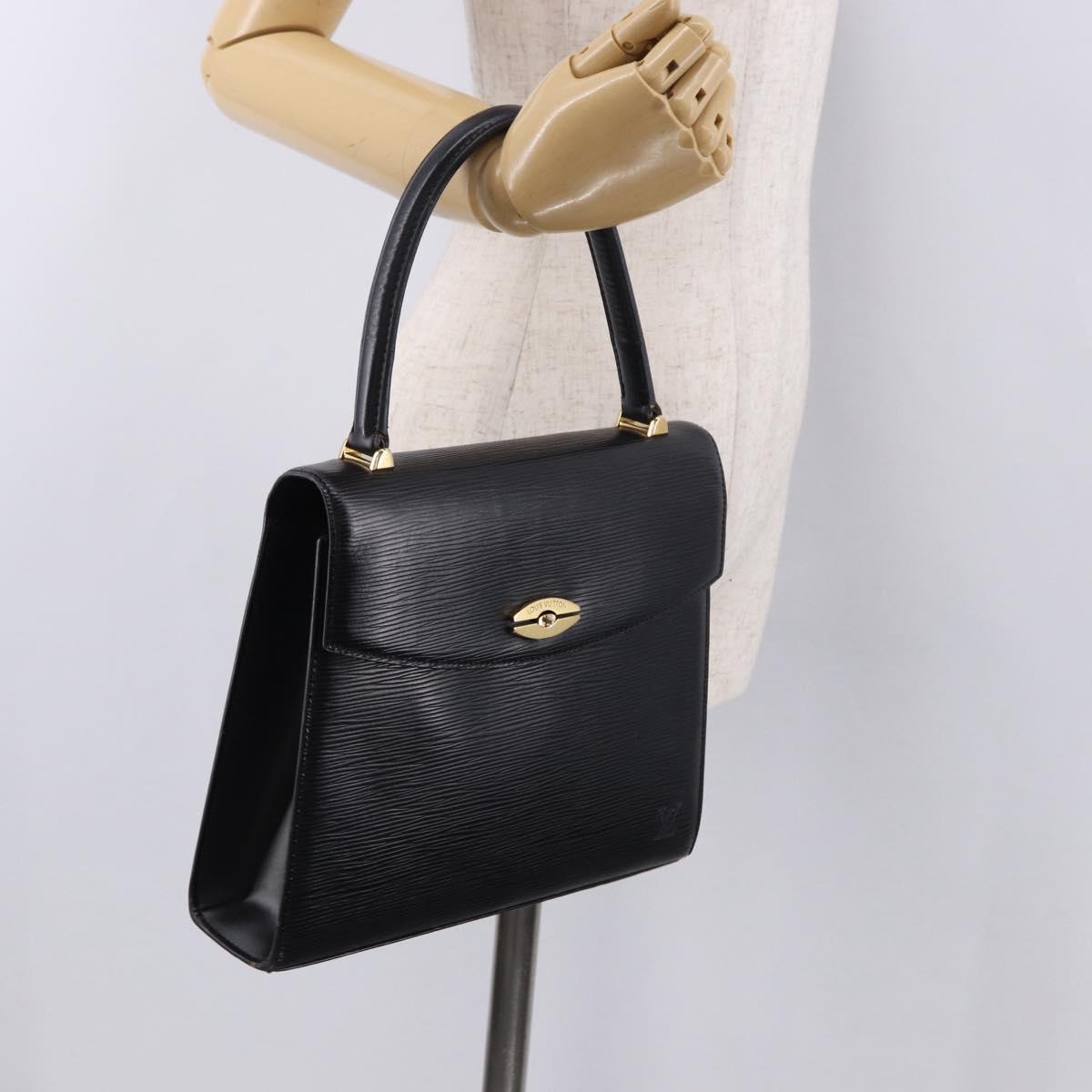 LOUIS VUITTON Epi Malesherbes Hand Bag Black M52372 LV Auth 192011