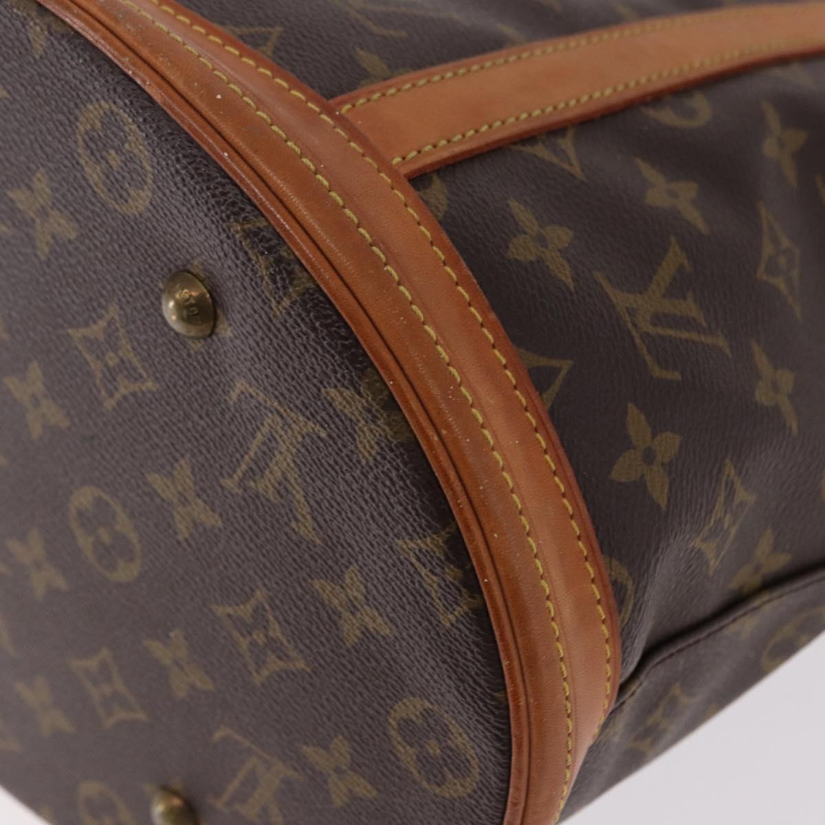 LOUIS VUITTON Monogram Bucket GM Shoulder Bag M42236 LV Auth 192015
