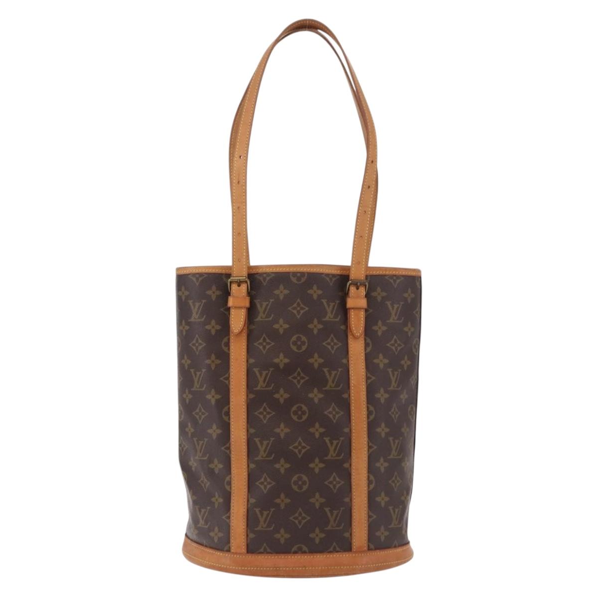 LOUIS VUITTON Monogram Bucket GM Shoulder Bag M42236 LV Auth 192015