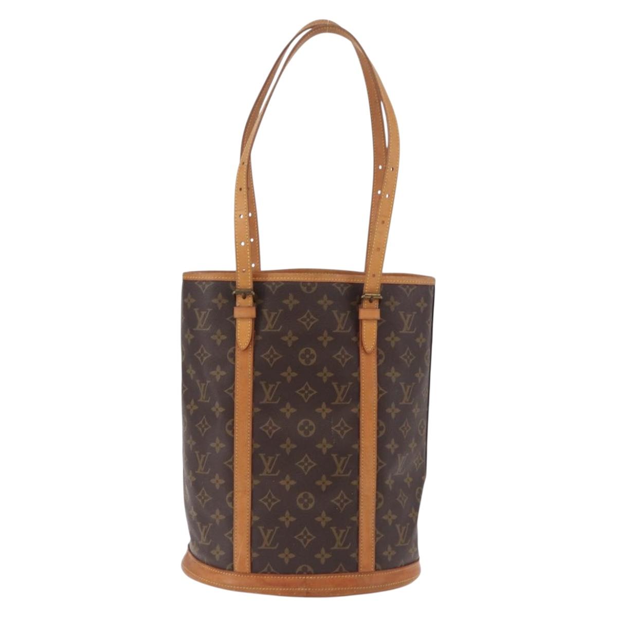 LOUIS VUITTON Monogram Bucket GM Shoulder Bag M42236 LV Auth 192015
