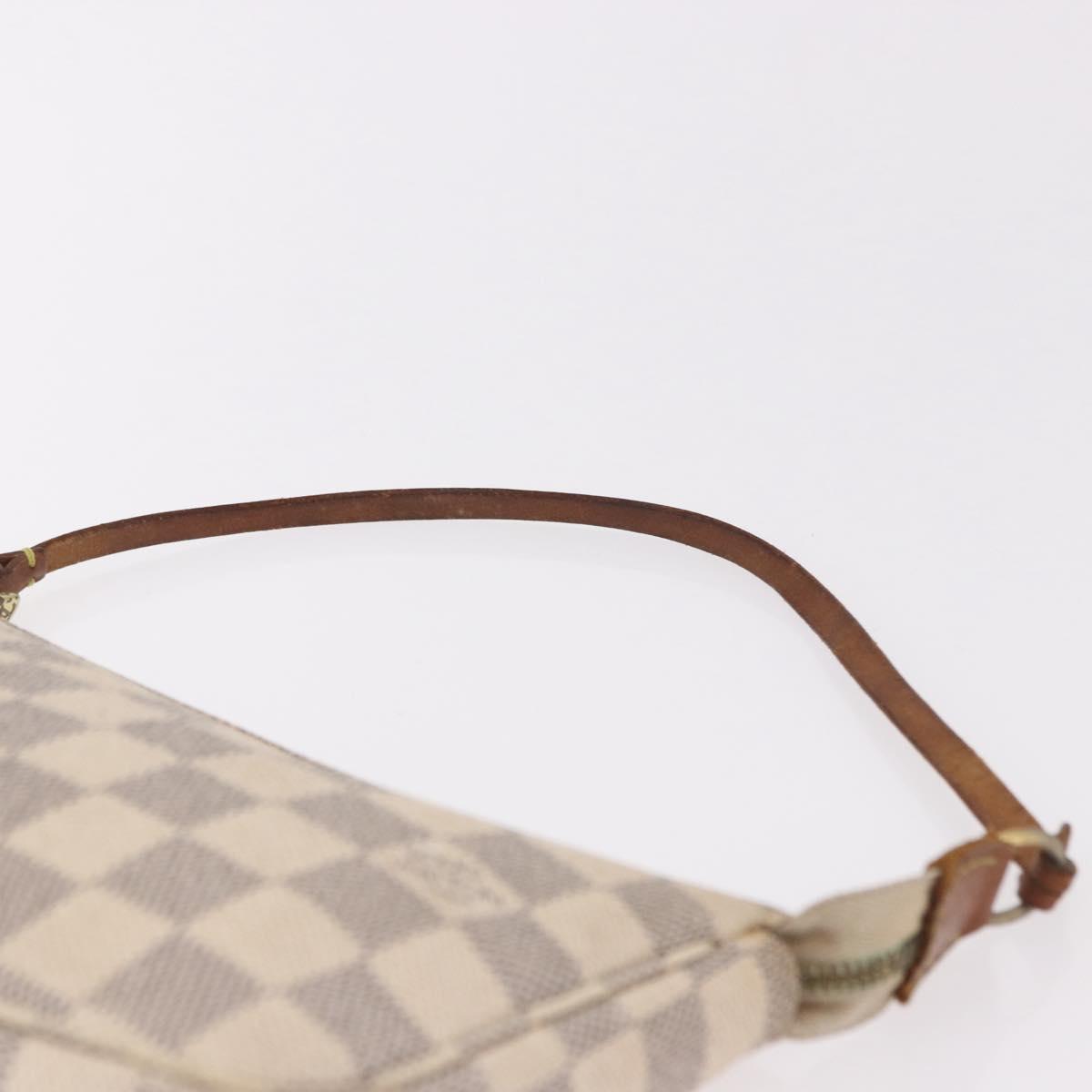 LOUIS VUITTON Damier Azur Pochette Accessoires Pouch N51986 LV Auth 192016
