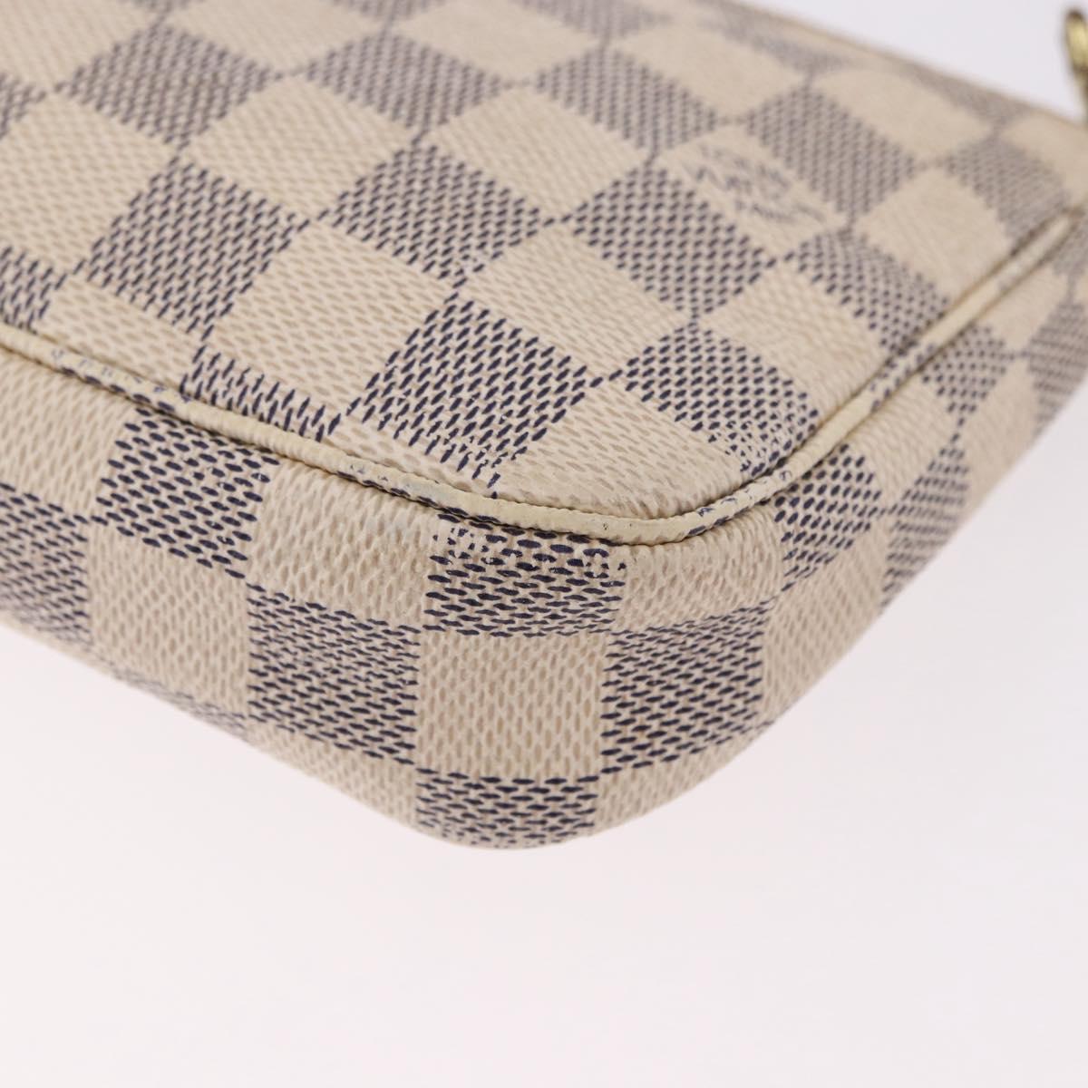 LOUIS VUITTON Damier Azur Pochette Accessoires Pouch N51986 LV Auth 192016
