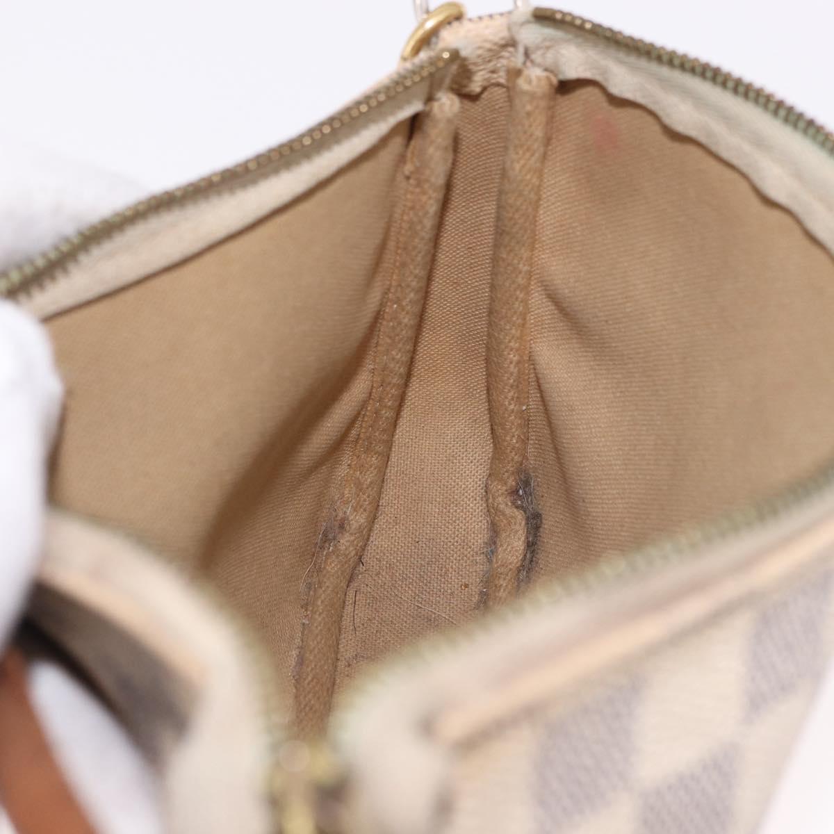 LOUIS VUITTON Damier Azur Pochette Accessoires Pouch N51986 LV Auth 192016