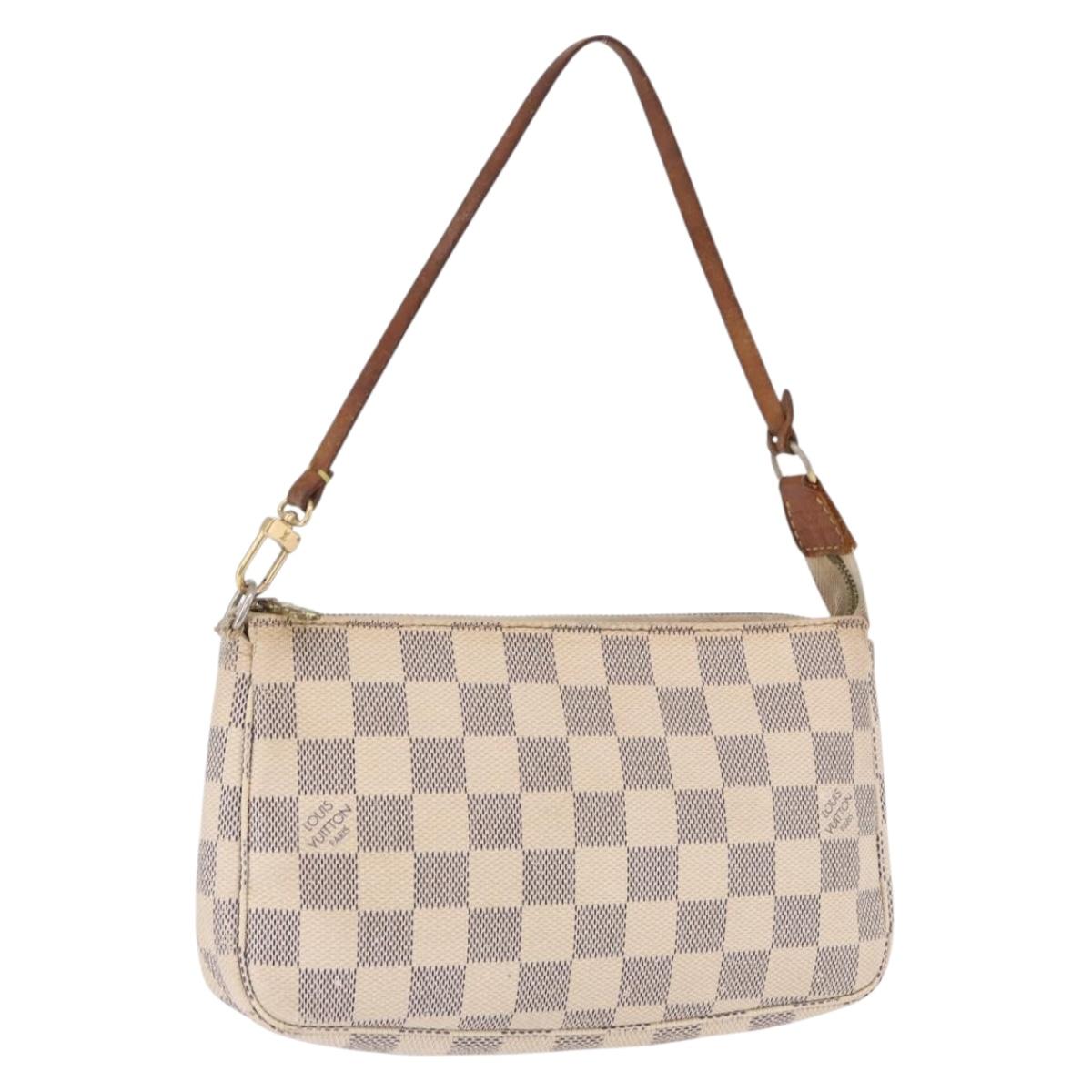 LOUIS VUITTON Damier Azur Pochette Accessoires Pouch N51986 LV Auth 192016