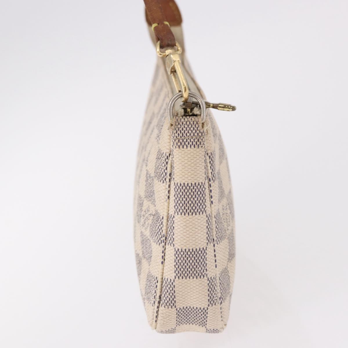 LOUIS VUITTON Damier Azur Pochette Accessoires Pouch N51986 LV Auth 192016