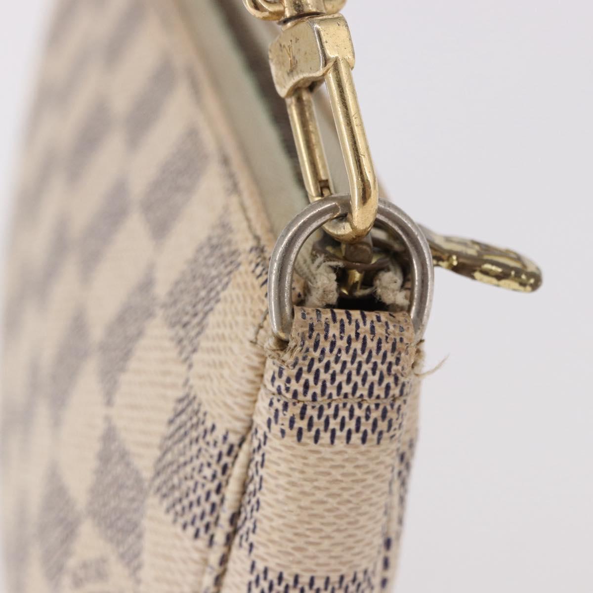 LOUIS VUITTON Damier Azur Pochette Accessoires Pouch N51986 LV Auth 192016