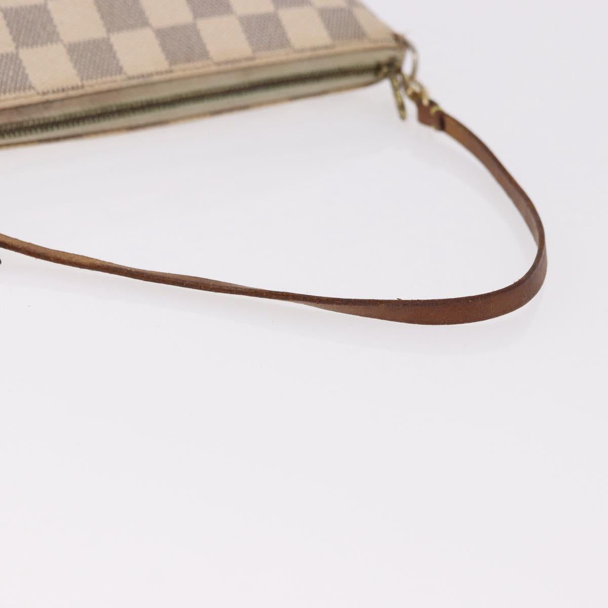 LOUIS VUITTON Damier Azur Pochette Accessoires Pouch N51986 LV Auth 192016