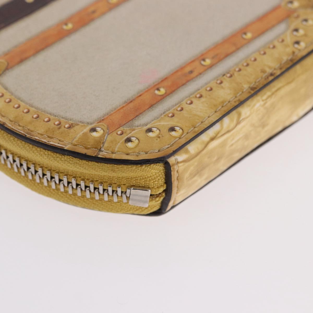 LOUIS VUITTON Transford Monogram Micro Boite Chapo Yellow M52747 Auth 192017A