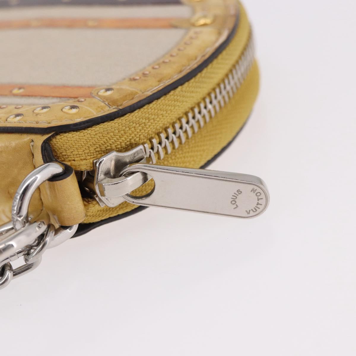 LOUIS VUITTON Transford Monogram Micro Boite Chapo Yellow M52747 Auth 192017A