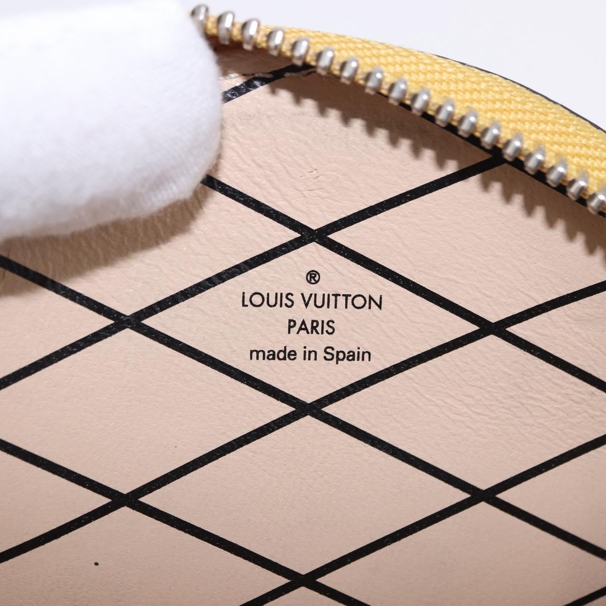 LOUIS VUITTON Transford Monogram Micro Boite Chapo Yellow M52747 Auth 192017A