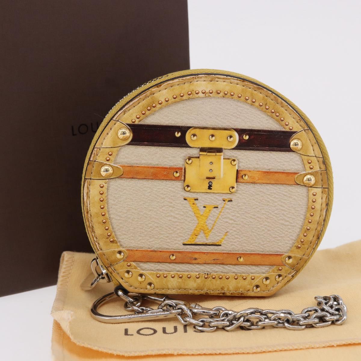 LOUIS VUITTON Transford Monogram Micro Boite Chapo Yellow M52747 Auth 192017A