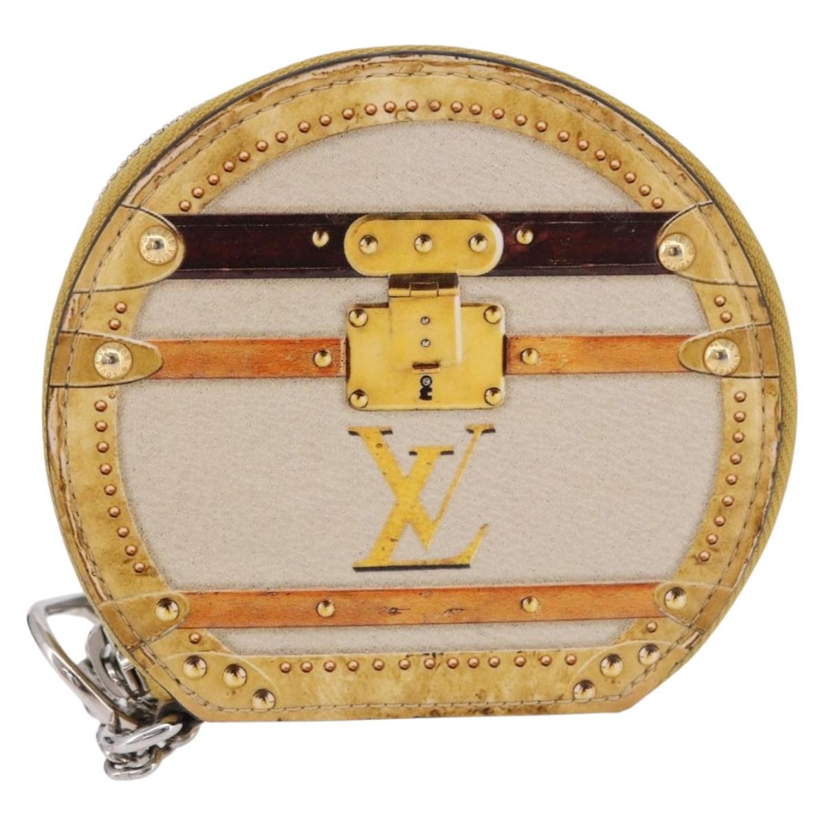 LOUIS VUITTON Transford Monogram Micro Boite Chapo Yellow M52747 Auth 192017A