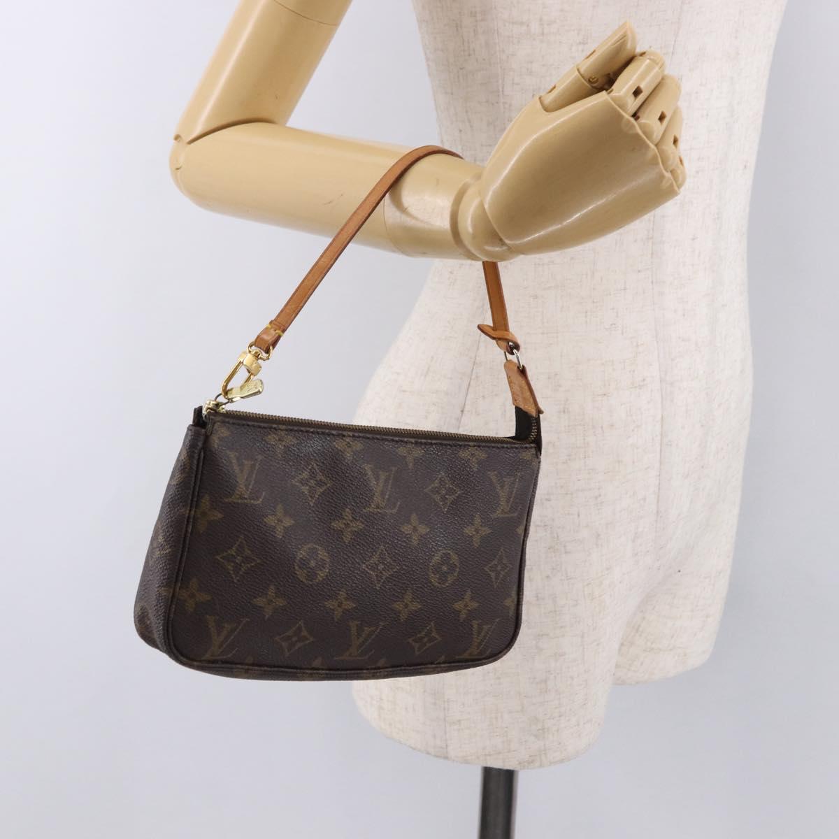 LOUIS VUITTON Monogram Pochette Accessoires Pouch M51980 LV Auth 192018