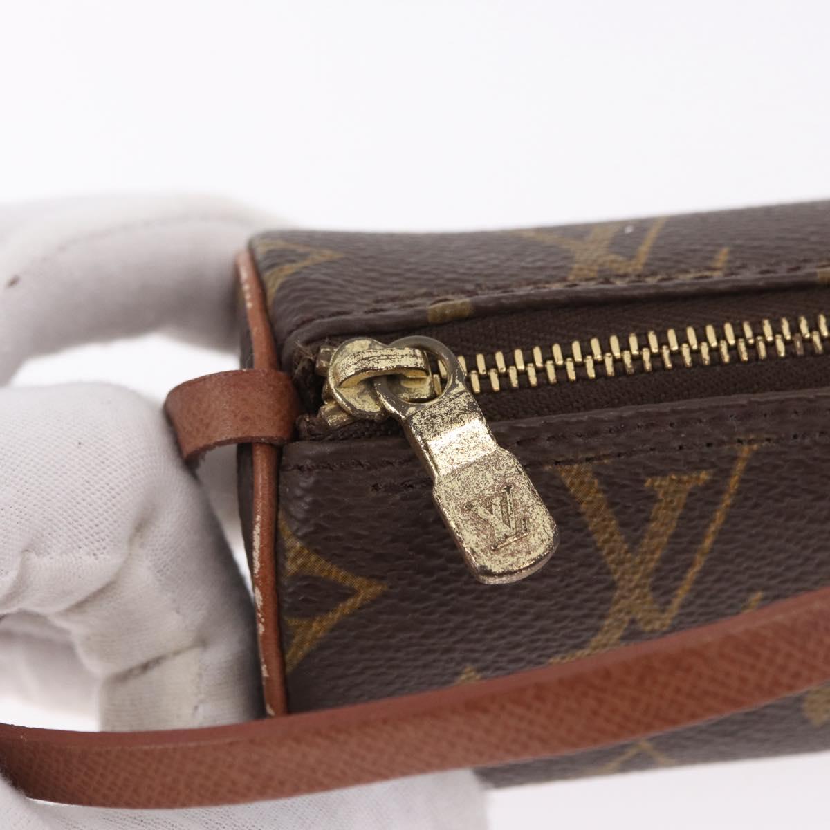 LOUIS VUITTON Monogram Papillon Pouch LV Auth 192019