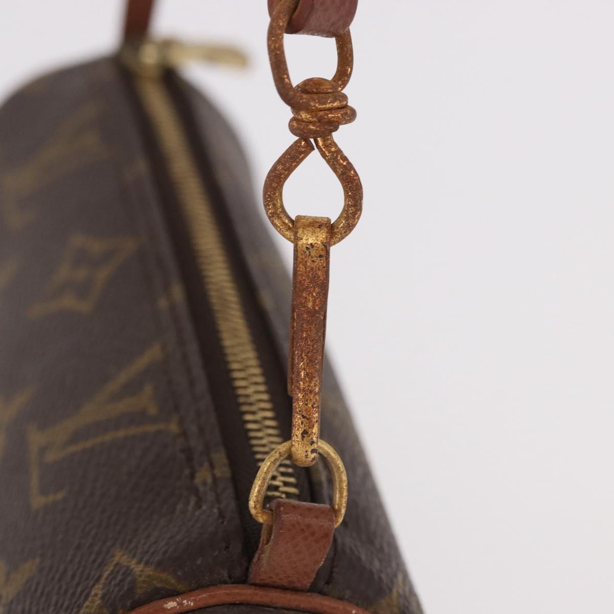 LOUIS VUITTON Monogram Papillon Pouch LV Auth 192019