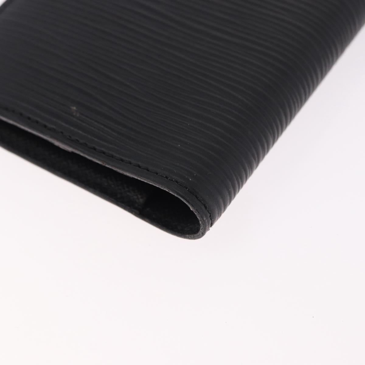 LOUIS VUITTON Epi Agenda Mini Day Planner Cover Black LV Auth 192021