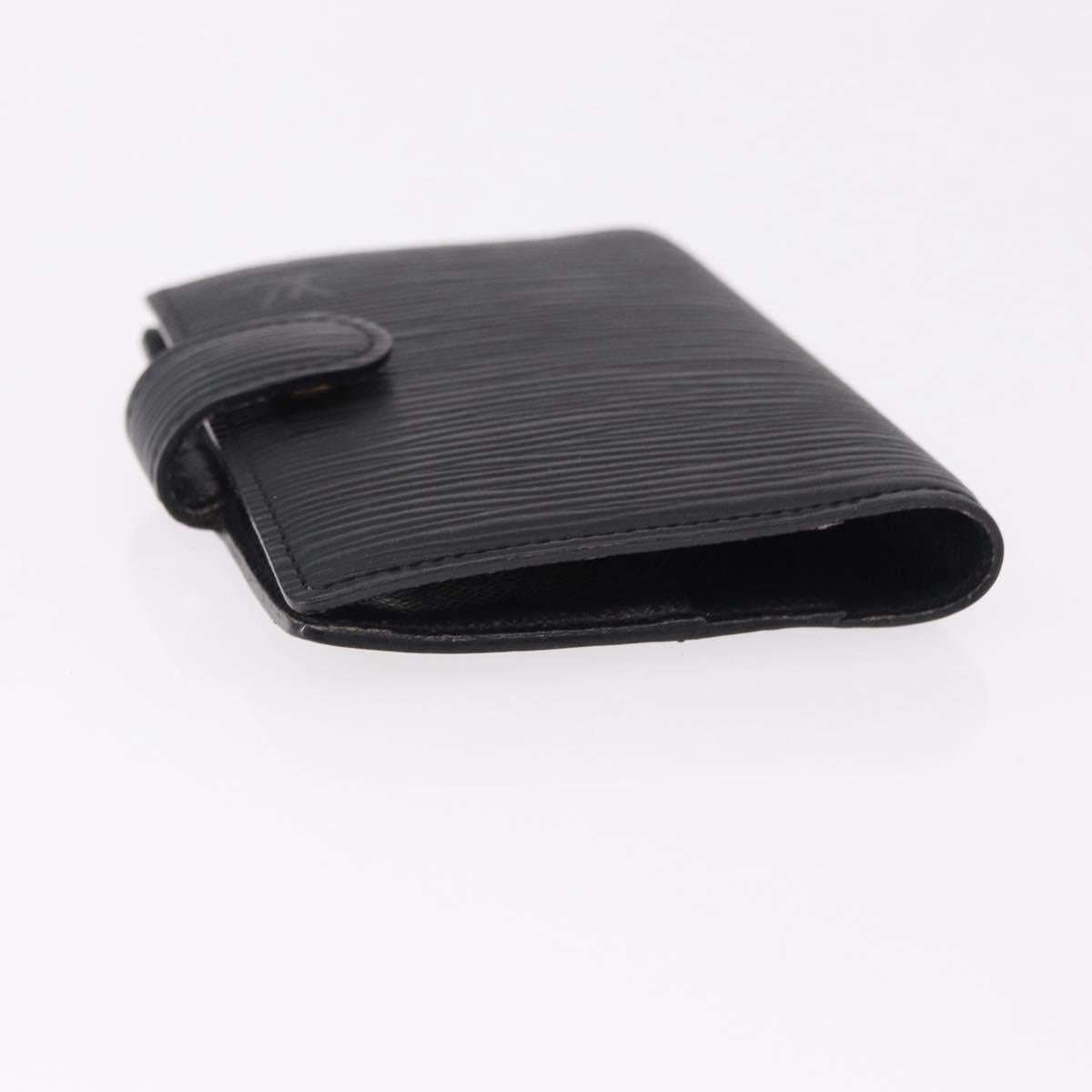 LOUIS VUITTON Epi Agenda Mini Day Planner Cover Black LV Auth 192021