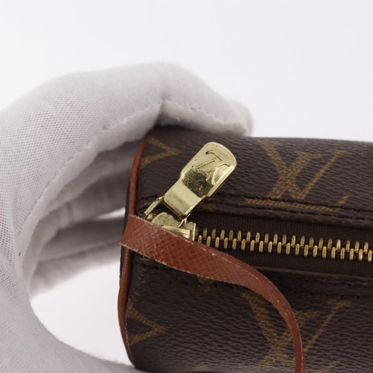 LOUIS VUITTON Monogram Papillon Pouch LV Auth 192022