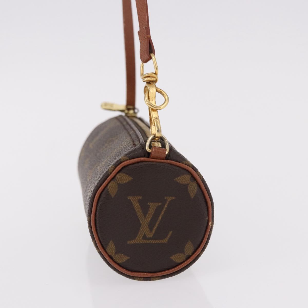 LOUIS VUITTON Monogram Papillon Pouch LV Auth 192022