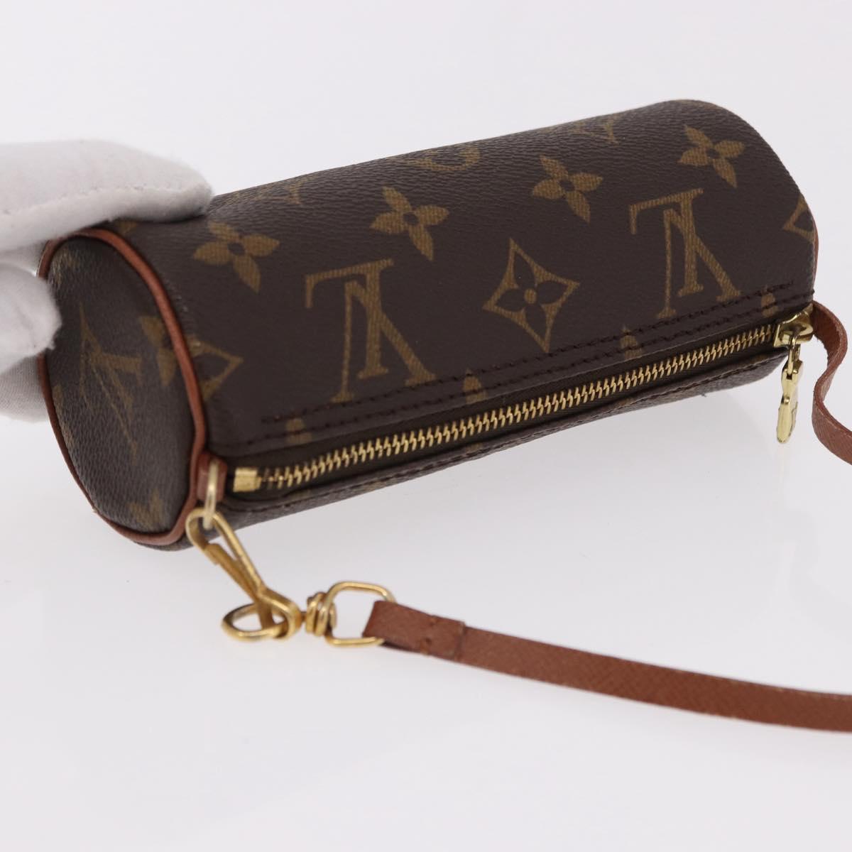 LOUIS VUITTON Monogram Papillon Pouch LV Auth 192022