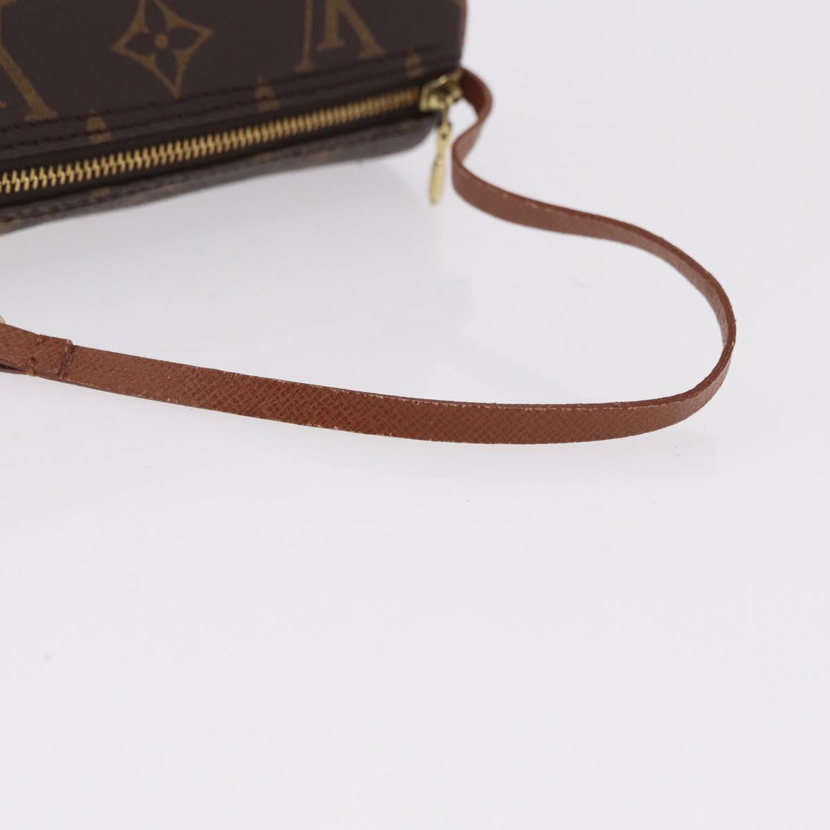 LOUIS VUITTON Monogram Papillon Pouch LV Auth 192022