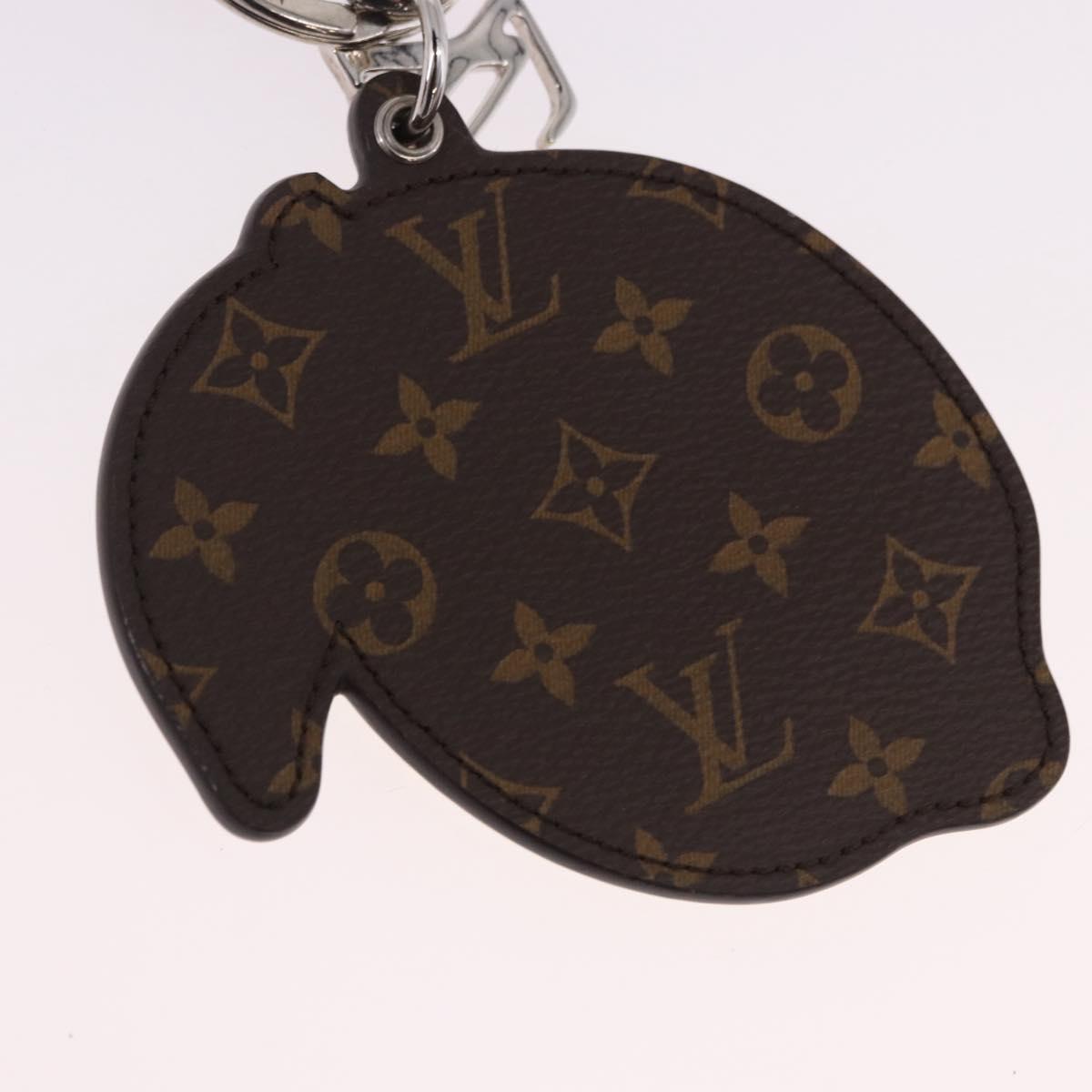 LOUIS VUITTON Monogram Porte Cles LV Lemon Charm Yellow MP3270 LV Auth 192023M