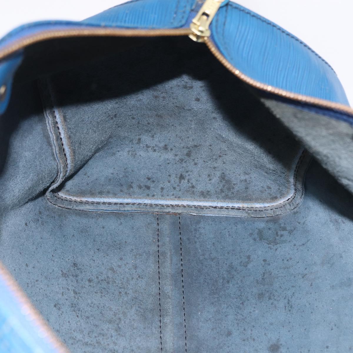 LOUIS VUITTON Epi Speedy 40 Hand Bag Toledo Blue M42985 LV Auth 192027